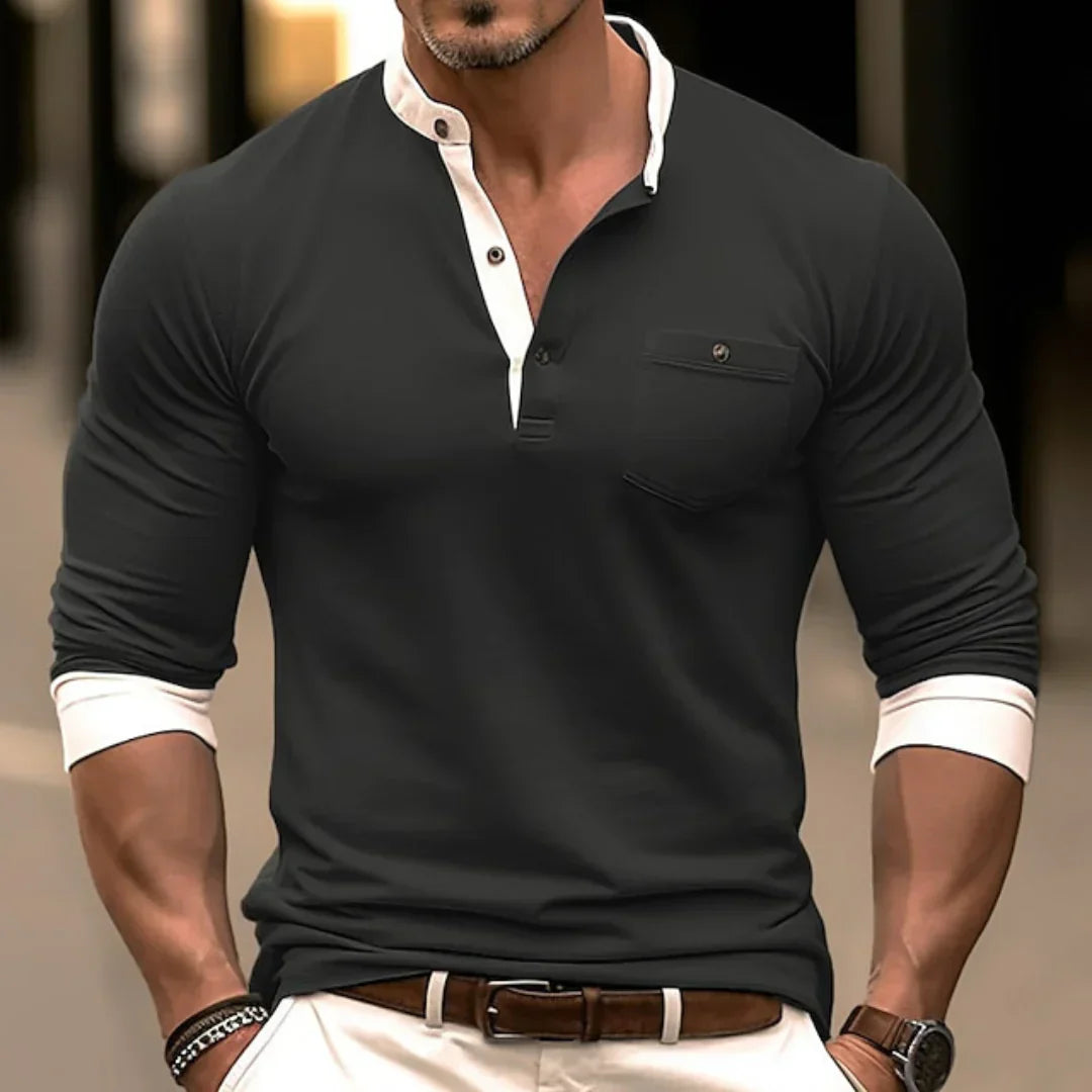 Trevor | Casual Long Sleeve T-Shirt with Modern Fit for Men