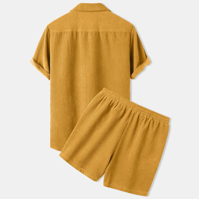 Rio | Summer Corduroy Terno Set for Men