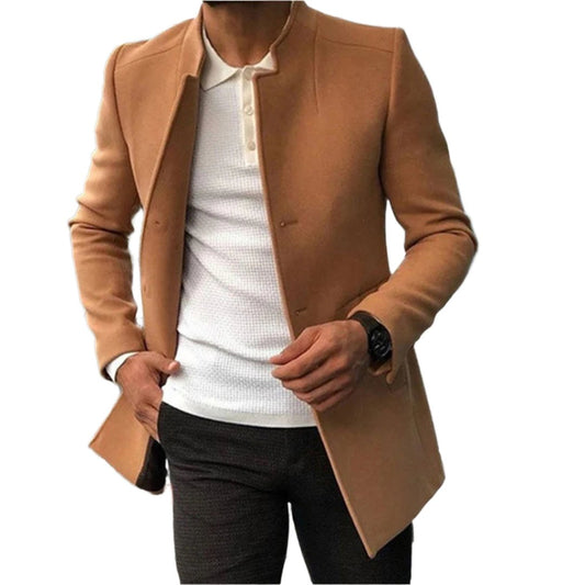 Gael | Tailored Overcoat with Double-Breasted Design for Men