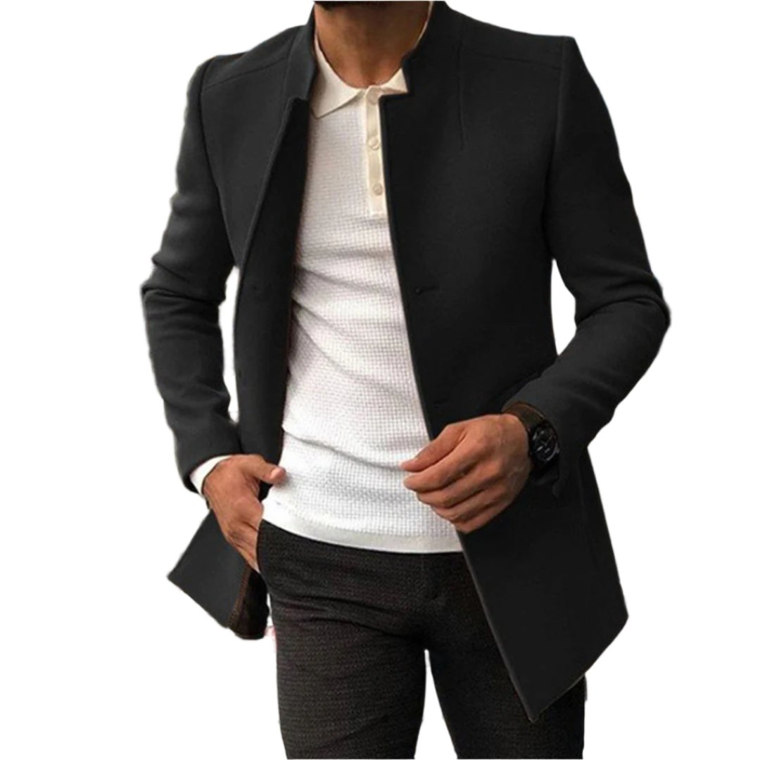 Gael | Tailored Overcoat with Double-Breasted Design for Men