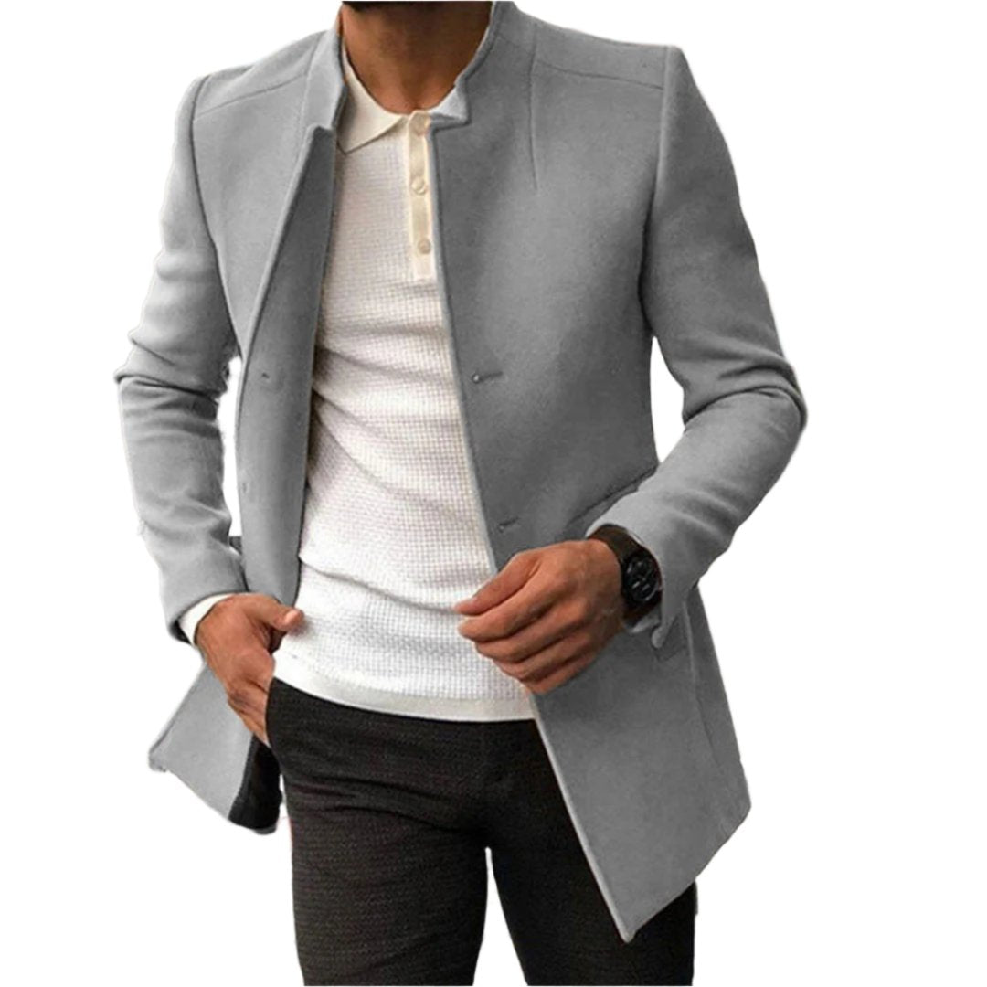 Gael | Tailored Overcoat with Double-Breasted Design for Men