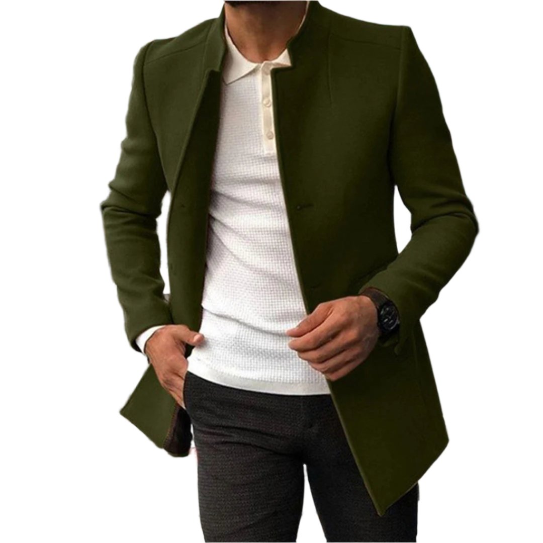 Gael | Tailored Overcoat with Double-Breasted Design for Men