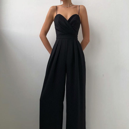 Selma | Chic Strappy Jumpsuit with Flattering Fit for Women