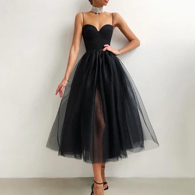 Zaira | Women's Lantern Sleeve Long Evening Dress