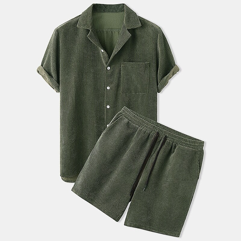 Rio | Summer Corduroy Terno Set for Men